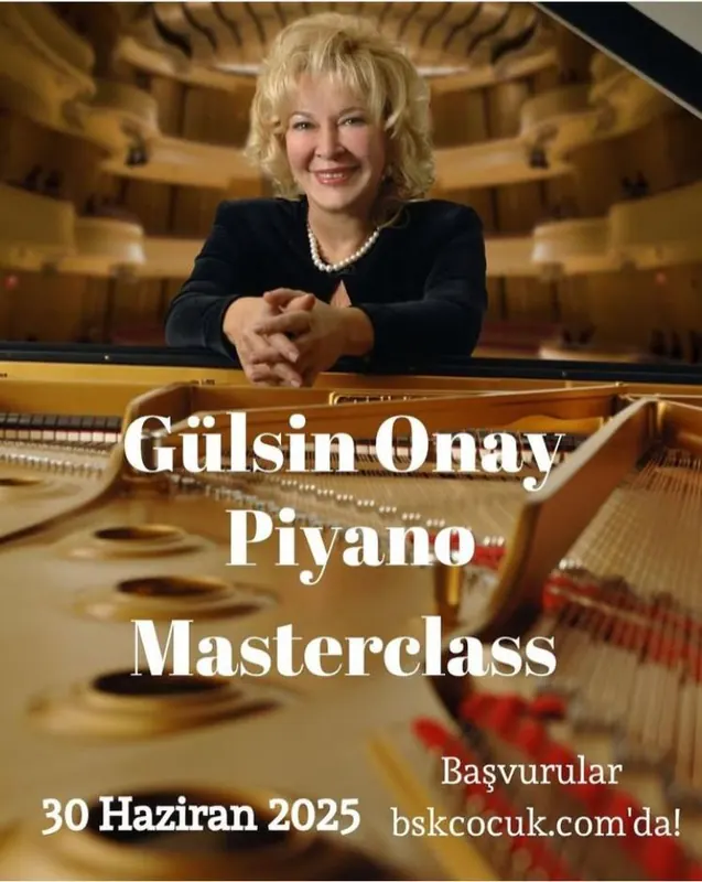 Gülsin Onay Piyano Masterclass afişi, 30 Haziran 2025
